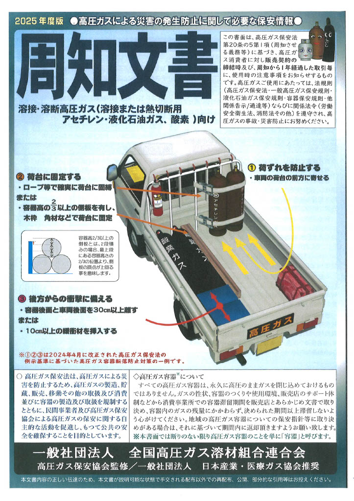 2025年度版 一般高圧ガス周知文章